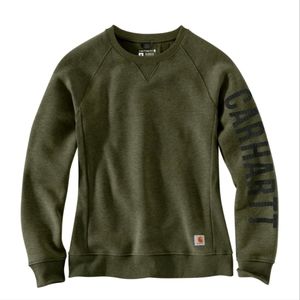 Women's midweight Carhartt graphic sweatshirt size M in basil green